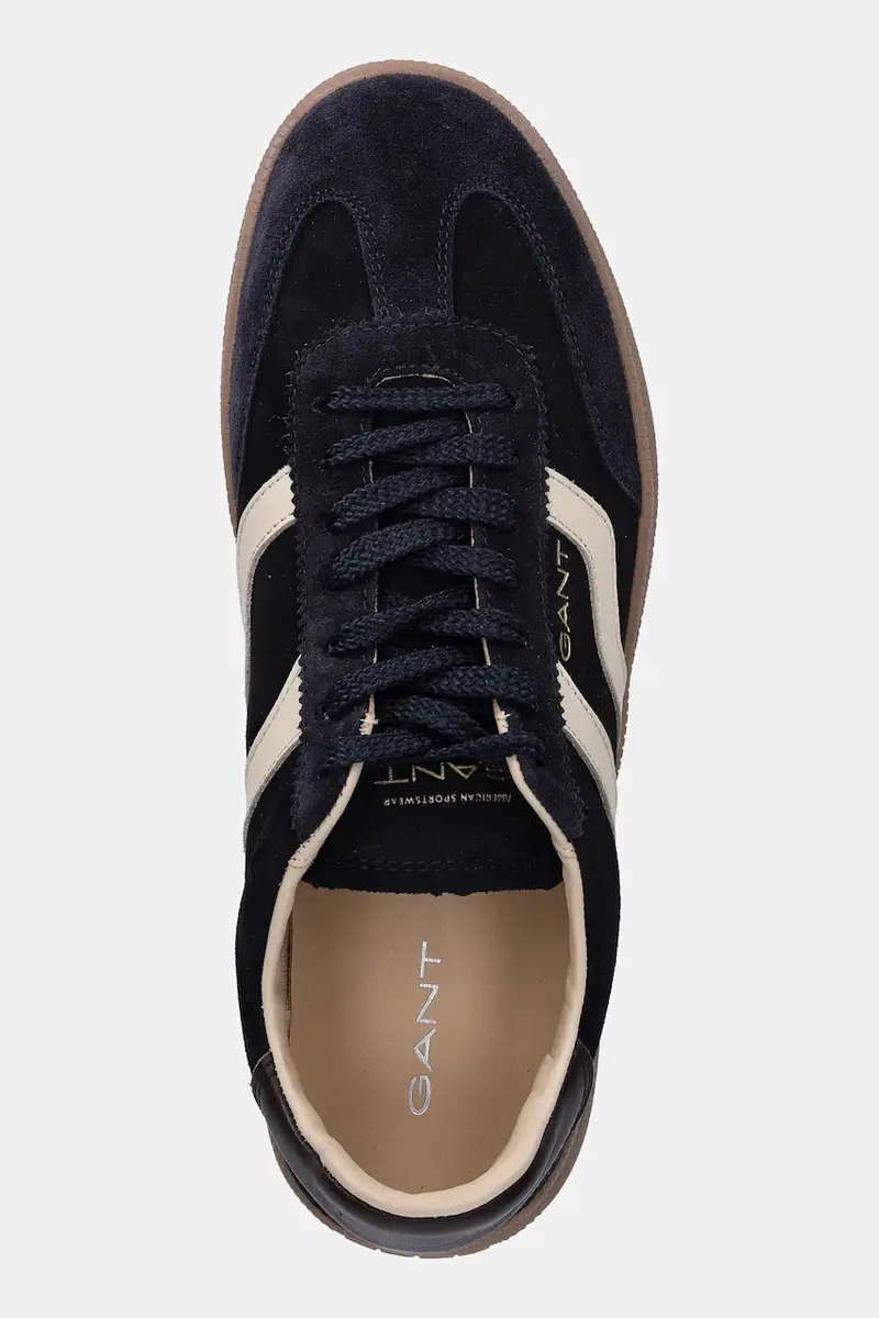 sneakers in camoscio Cuzmo uomo colore blu navy 31633011 miniatura 4