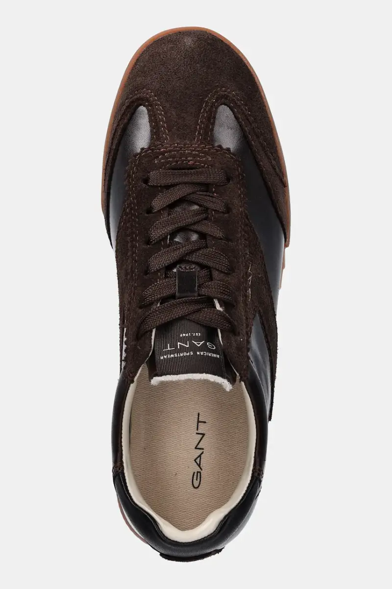 sneakers in pelle Baylle uomo colore marrone 31631004 miniatura 4