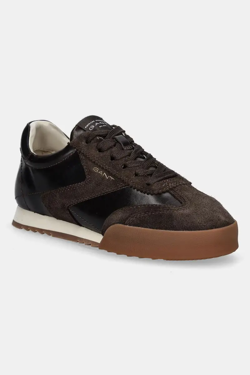 sneakers in pelle Baylle uomo colore marrone 31631004