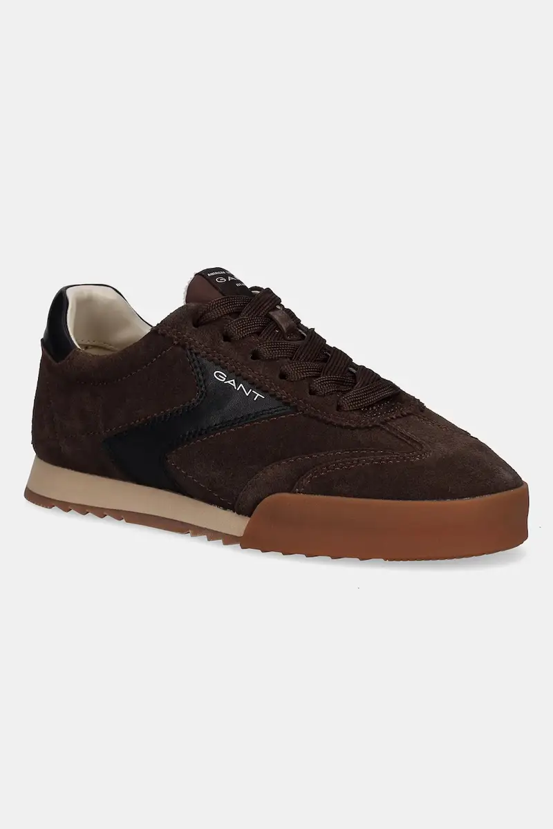 sneakers in pelle Baylle uomo colore marrone 31633002