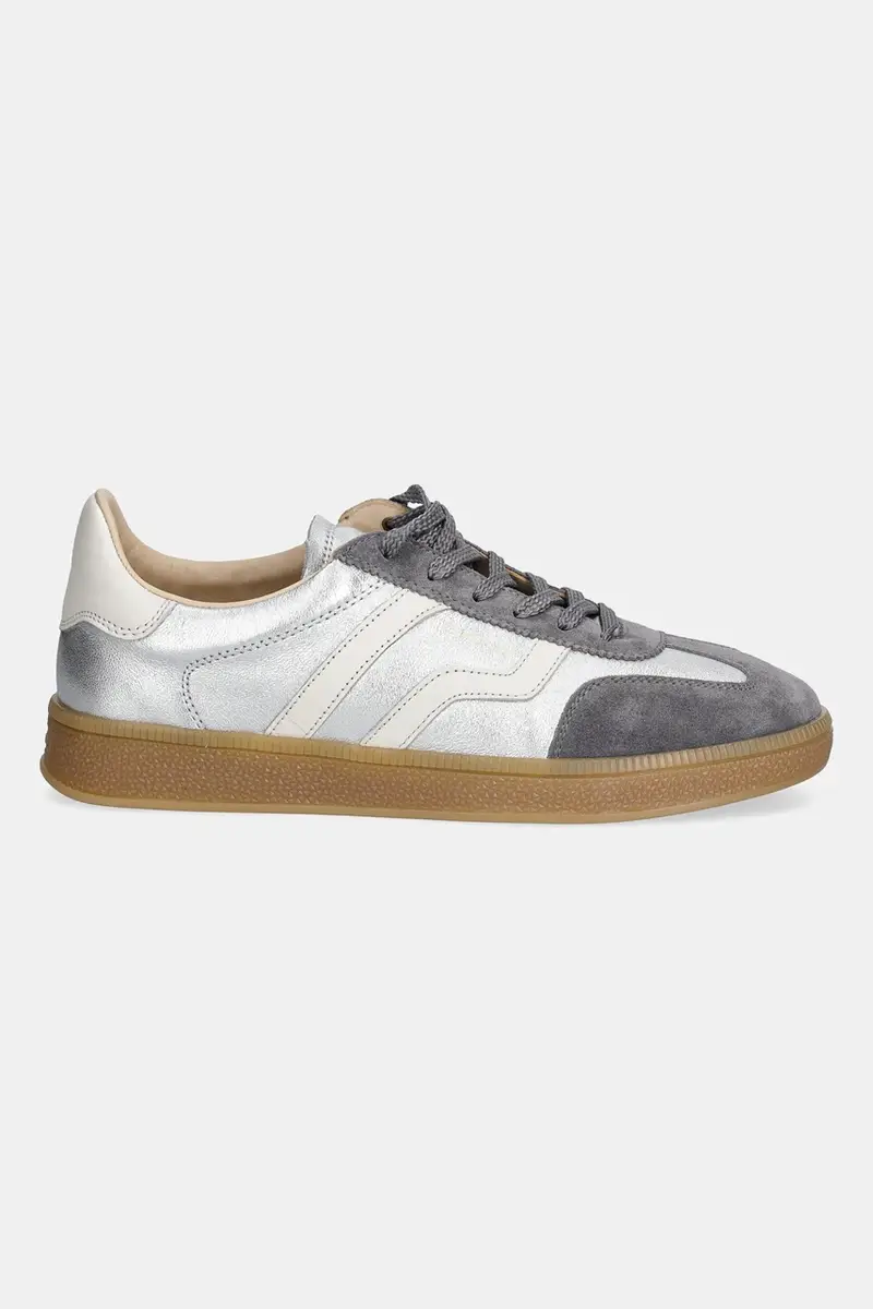 sneakers in pelle Cuzima donna colore argento 31531043 miniatura 2
