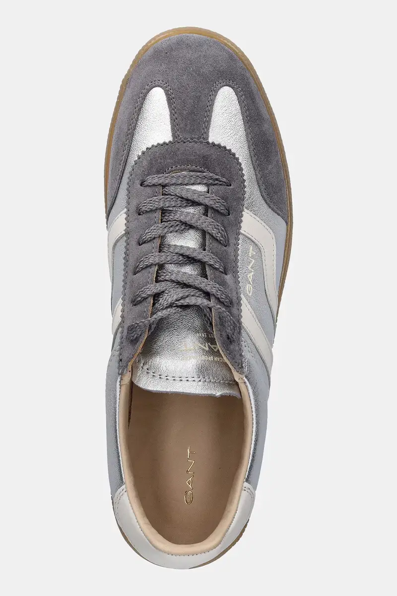 sneakers in pelle Cuzima donna colore argento 31531043 miniatura 4