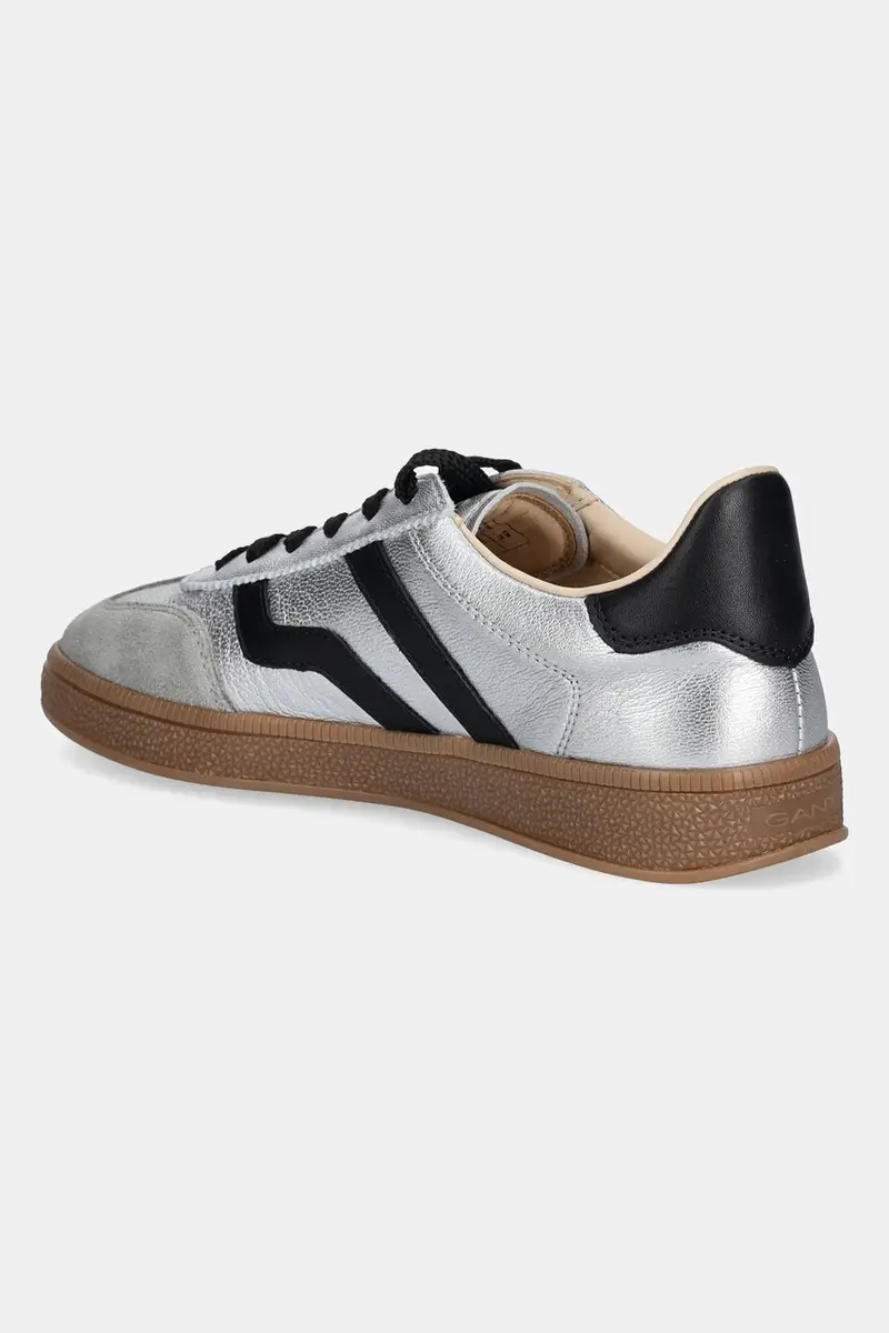 sneakers in pelle Cuzima donna colore argento 31531664 miniatura 3