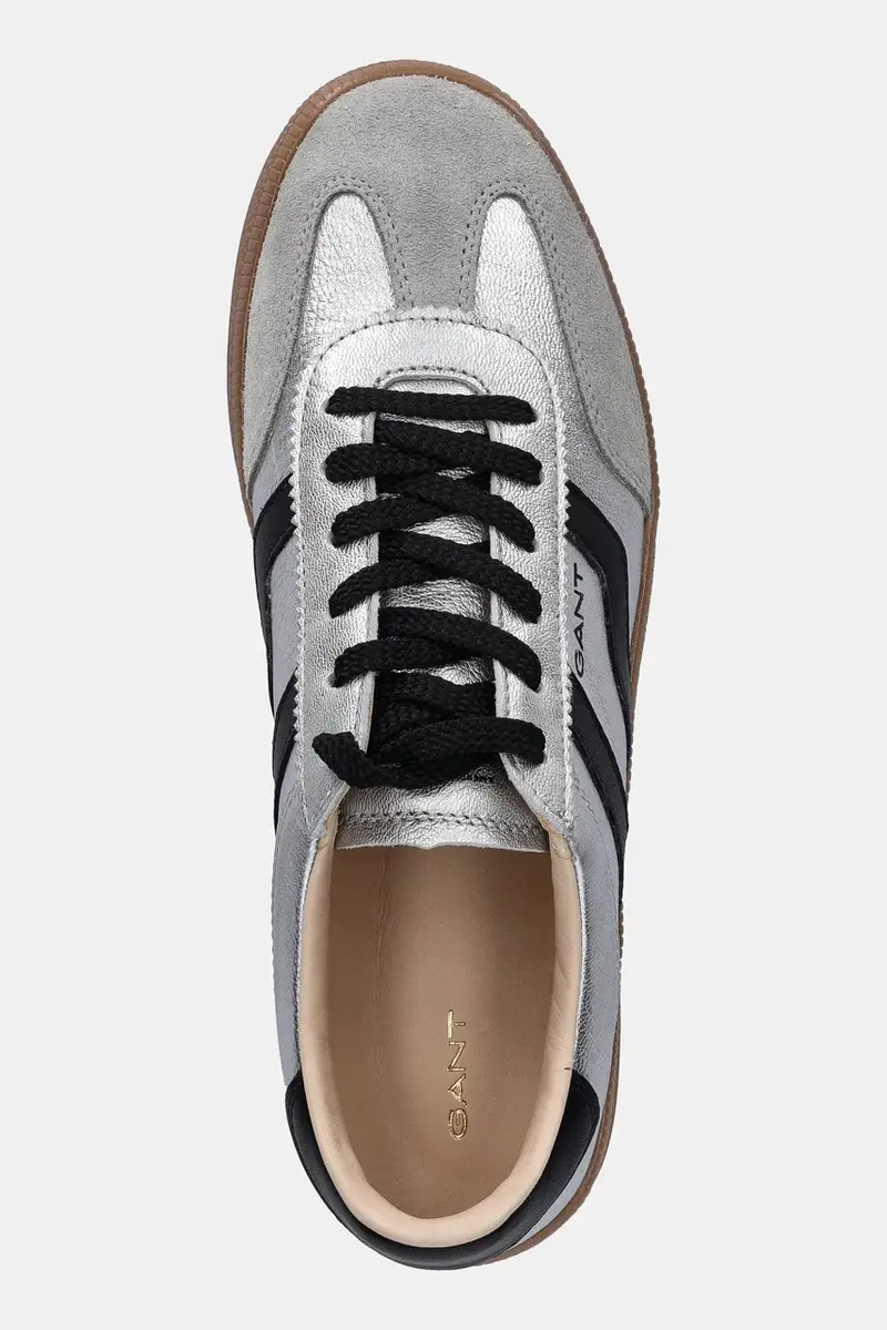 sneakers in pelle Cuzima donna colore argento 31531664 miniatura 4