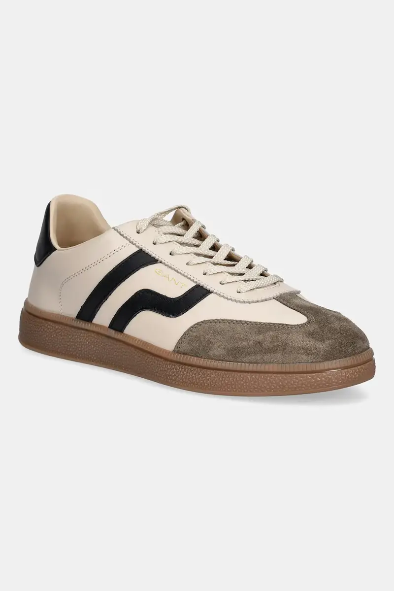 sneakers in pelle Cuzmo uomo colore beige 31631012