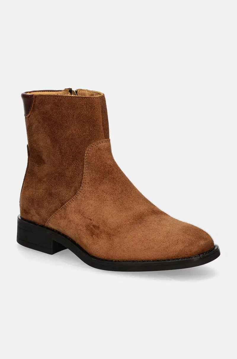 stivaletti alla caviglia in camoscio Fayy donna colore marrone 29543798 G45