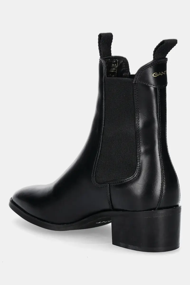 stivaletti alla caviglia in pelle St Broomly Nero miniatura 3