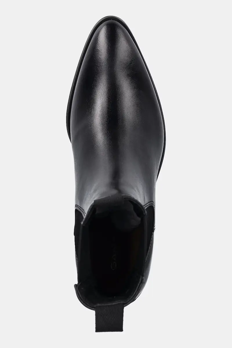 stivaletti alla caviglia in pelle St Broomly Nero miniatura 4