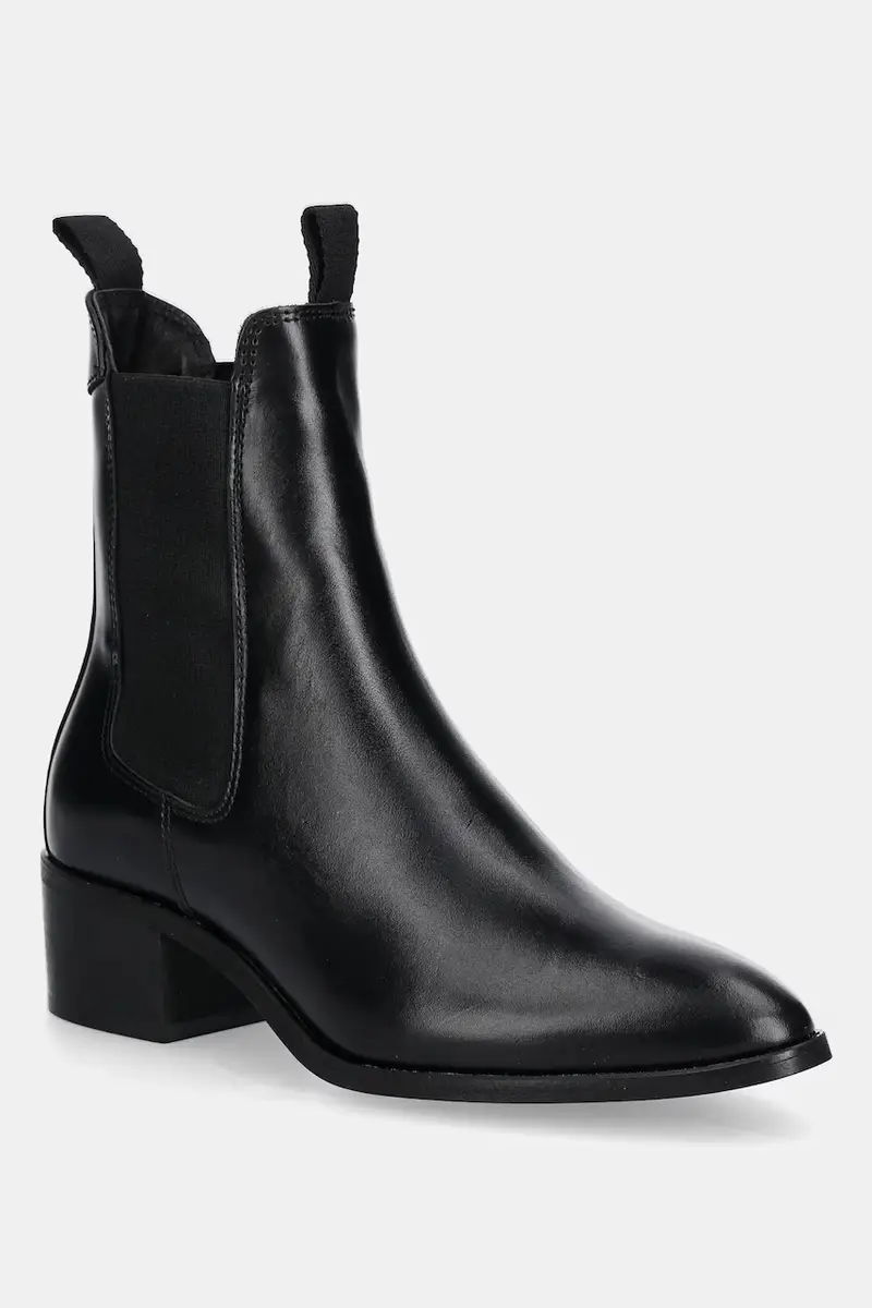 stivaletti alla caviglia in pelle St Broomly Nero