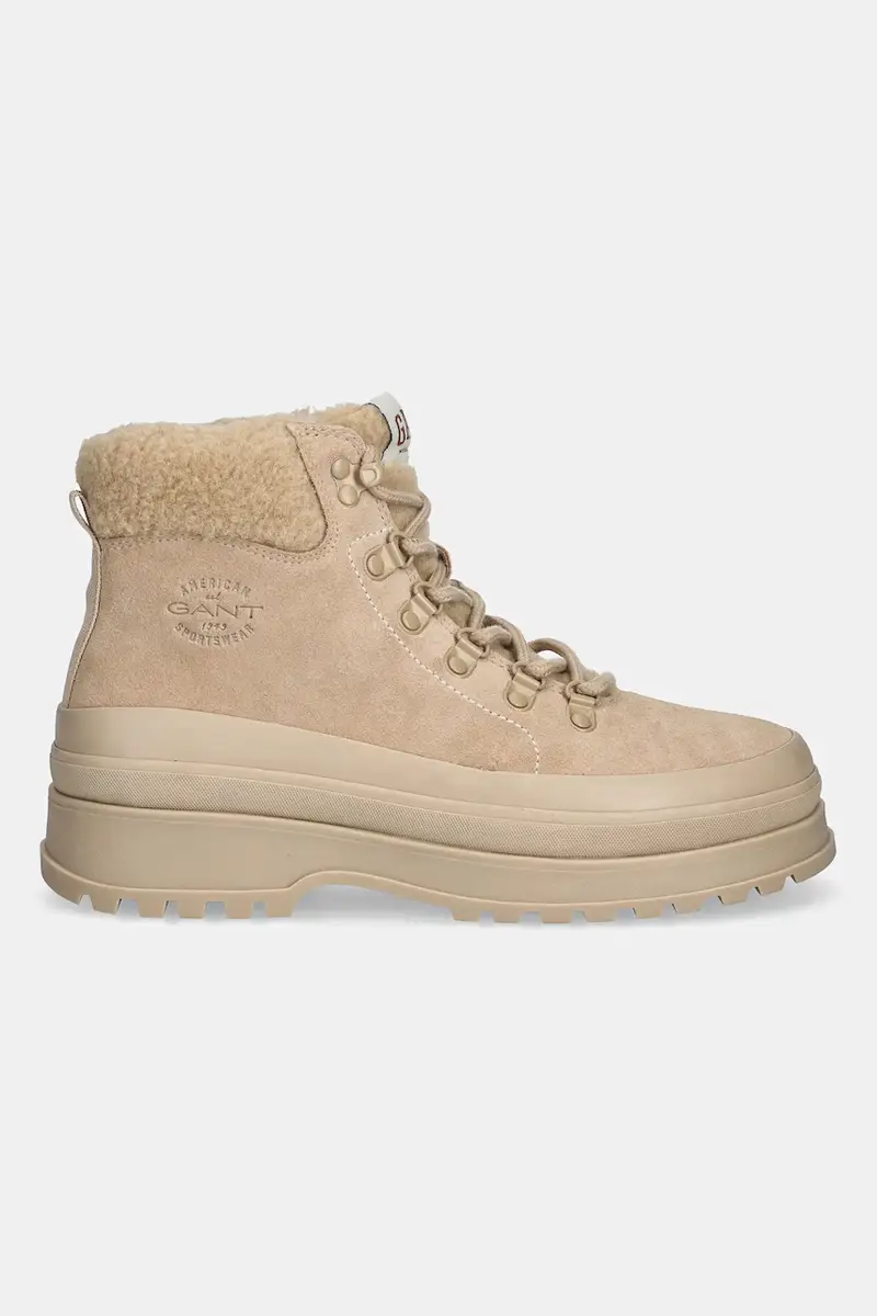 stivali da motociclista in camoscio Wintly Beige miniatura 2