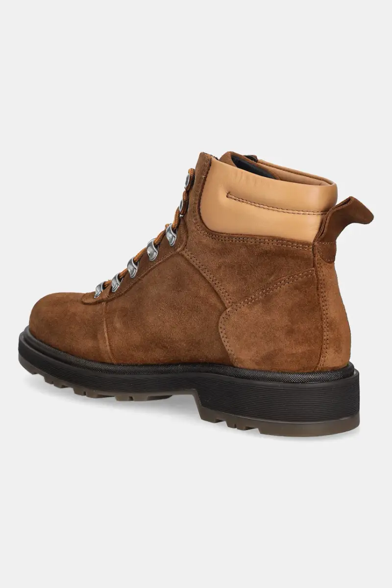 stivali da motociclista in pelle Wootlynne Marrone miniatura 3