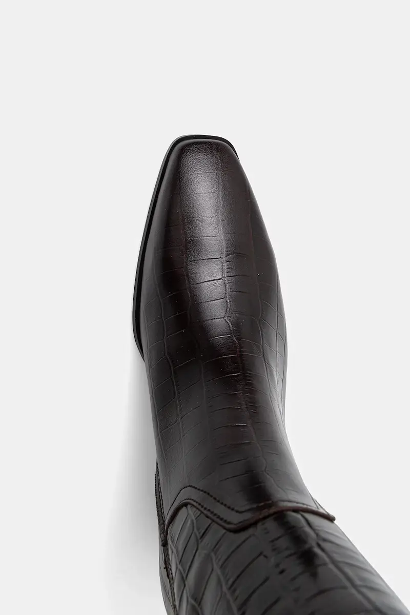 stivali in pelle Bassotte colore marrone 31581075 miniatura 4