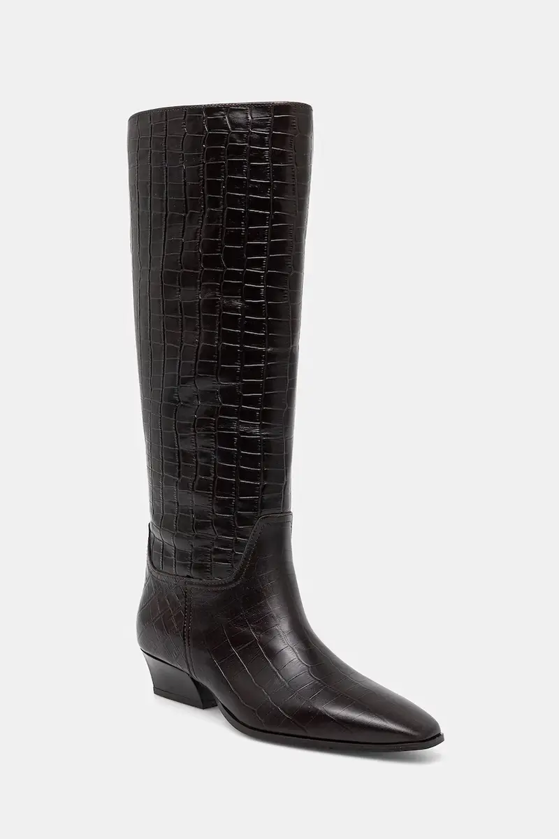 stivali in pelle Bassotte colore marrone 31581075