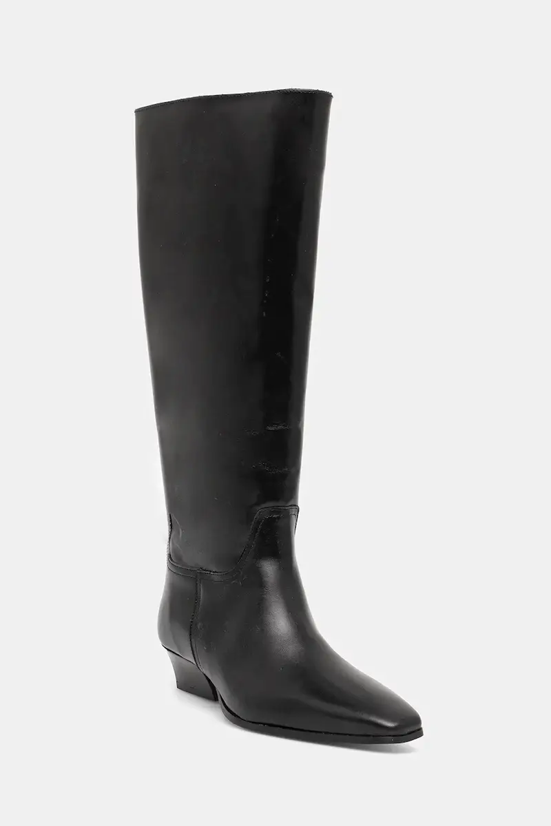 stivali in pelle Bassotte donna colore nero 31581076