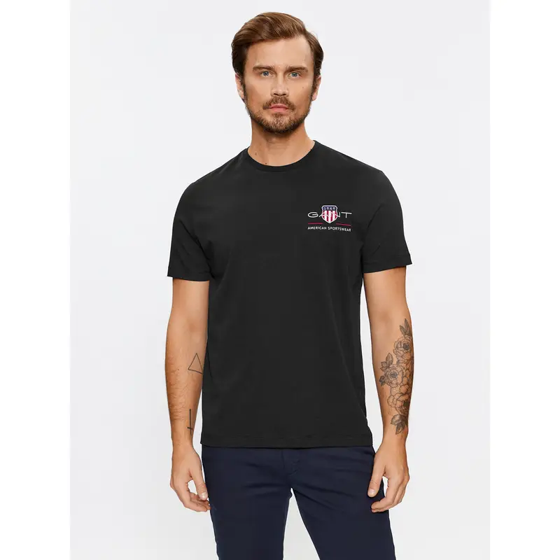 Gant T-shirt Nero 4236100