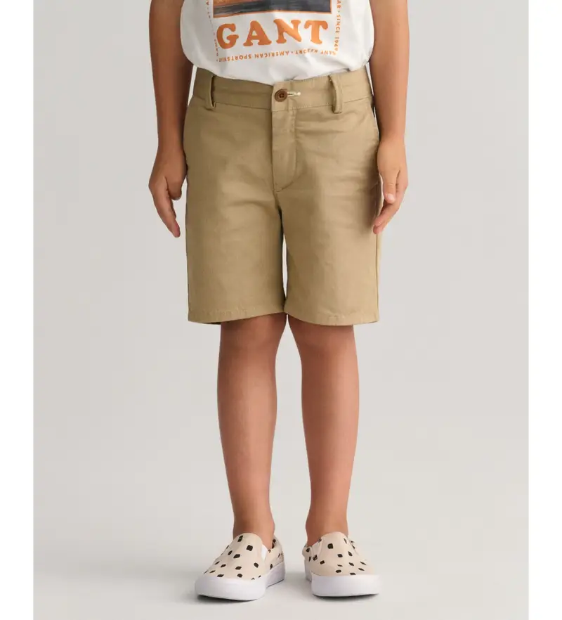 unisex per bambino 820003 Pantaloncini chino marroni (2años= 92cm), Marrone, Casual, Cotone, moda per bambini