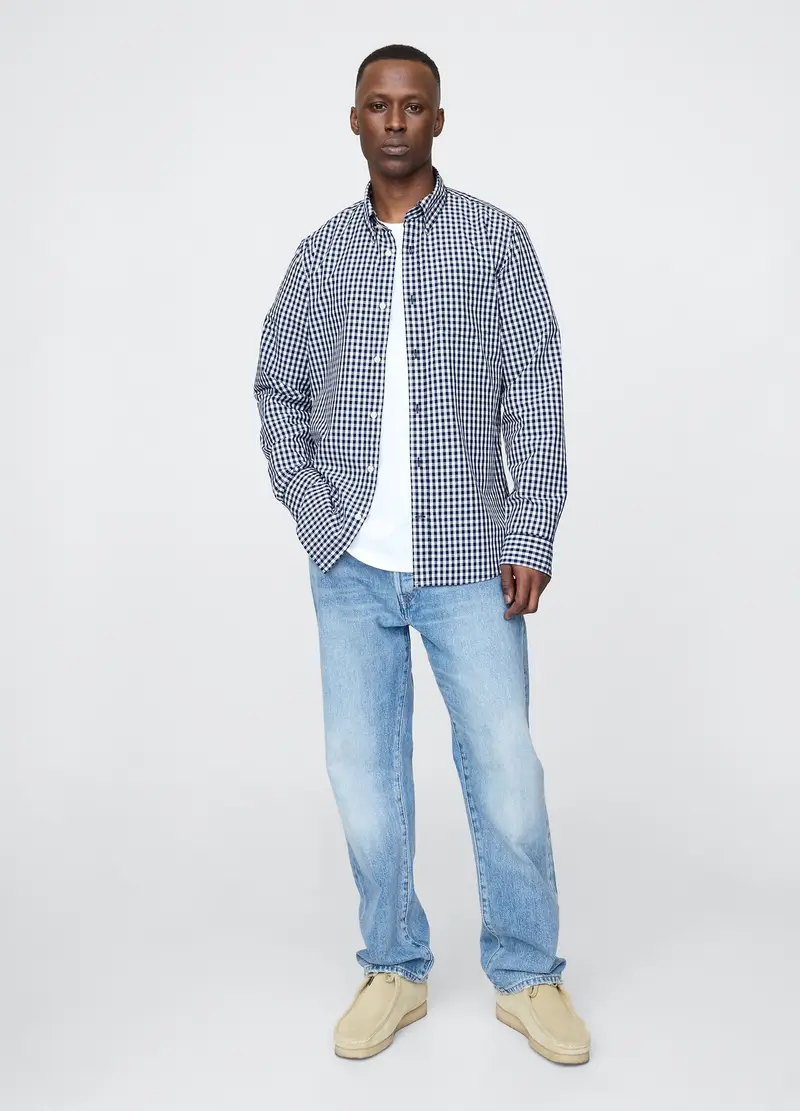 Gap Camicia a Quadri Uomo Blu miniatura 2