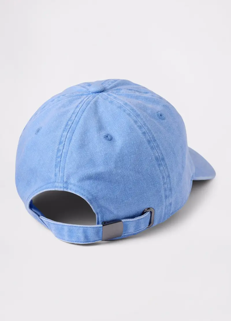 Cappello Da Baseball Azzurro In Cotone, Uomo, Azzurro miniatura 2