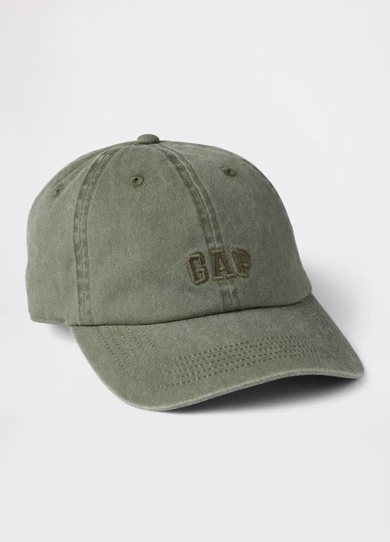 Cappello Da Baseball Beige In Cotone, Uomo, Verde