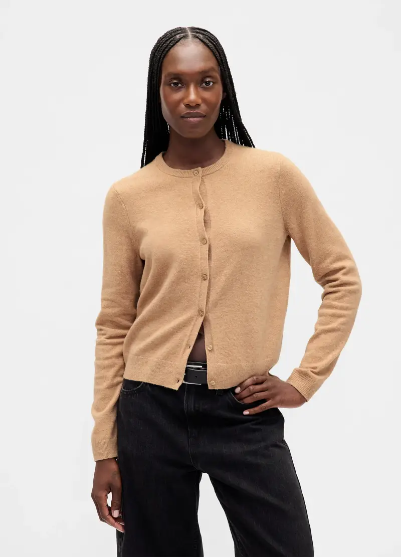 GAP Cardigan Donna Beige 3488917 miniatura 2