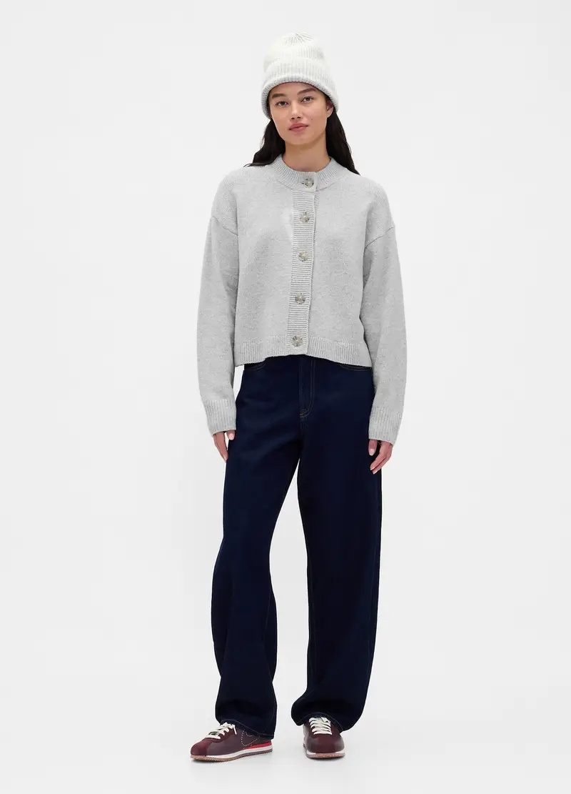 GAP Cardigan Donna Bianco 3923011 miniatura 3