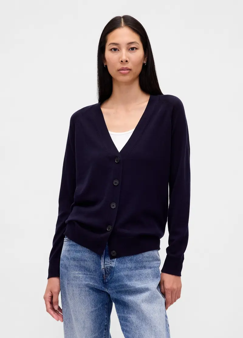 GAP Cardigan Donna Blu 3891532