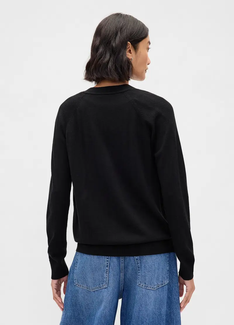 GAP Cardigan Donna Nero 3531474 miniatura 2