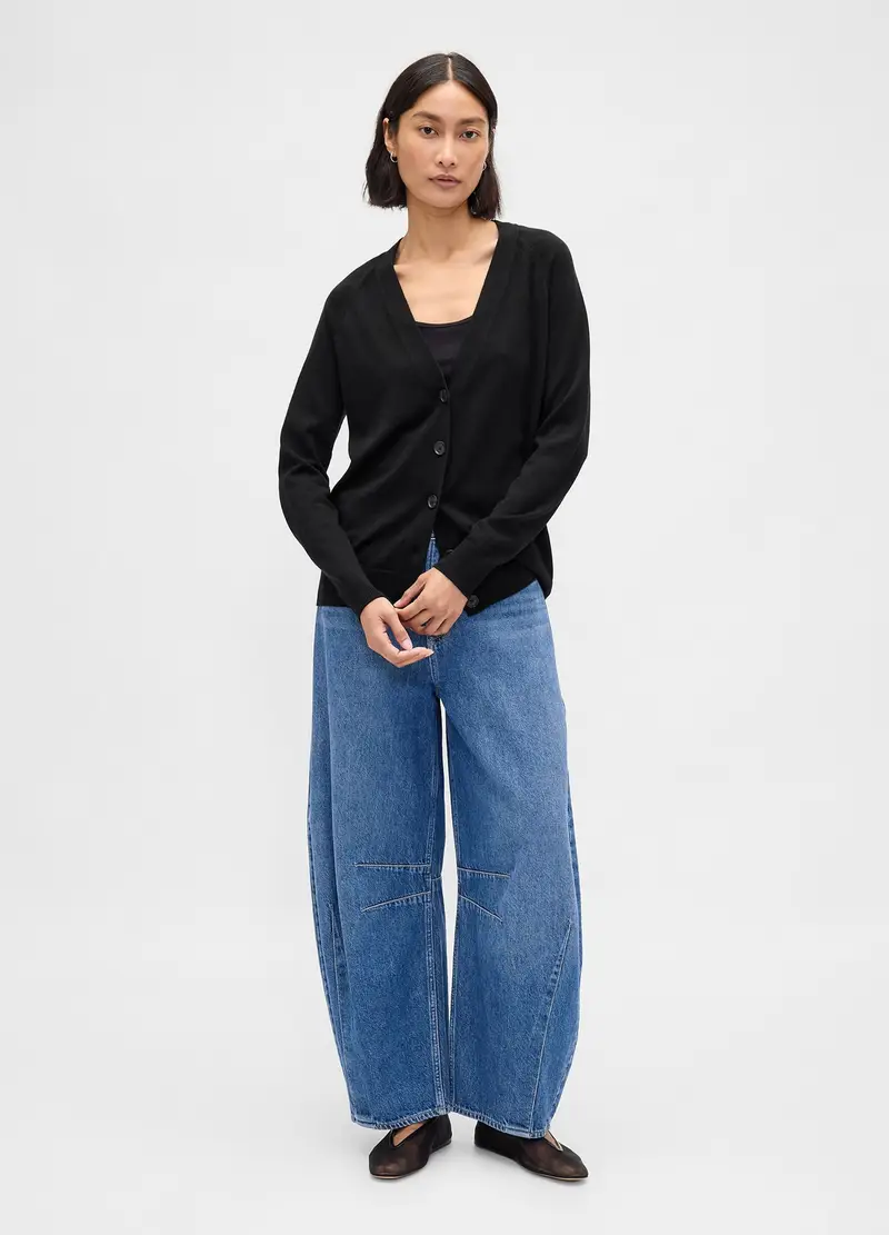 GAP Cardigan Donna Nero 3531474 miniatura 3