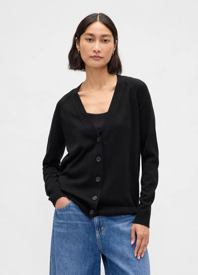 GAP Cardigan Donna Nero 3531474