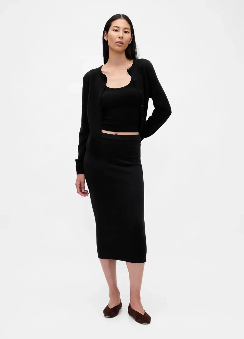 GAP Cardigan Donna Nero 3488918 miniatura 3