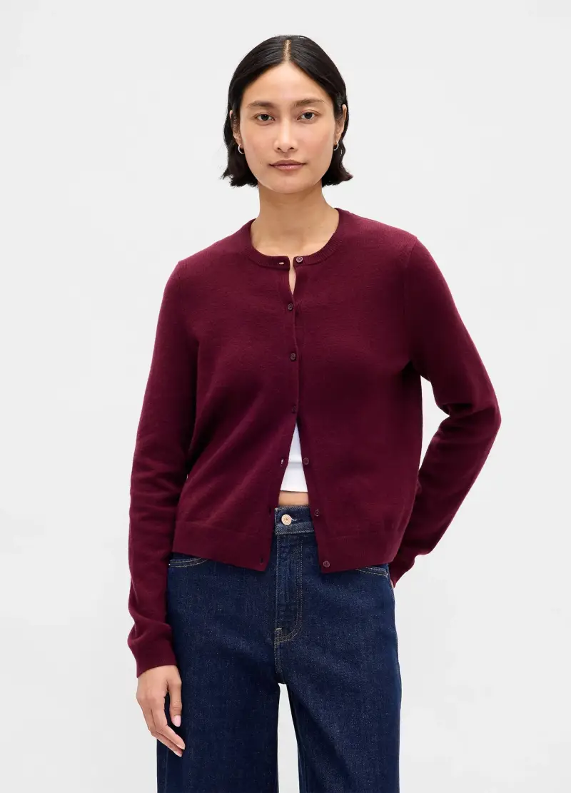 GAP Cardigan Donna Viola 3488919 miniatura 2