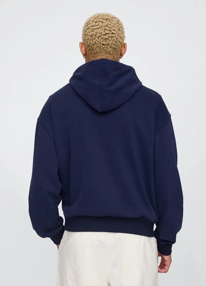 GAP, Felpa Blu Con Cappuccio Gap Original, Uomo, Blu, Taglia: XS miniatura 2