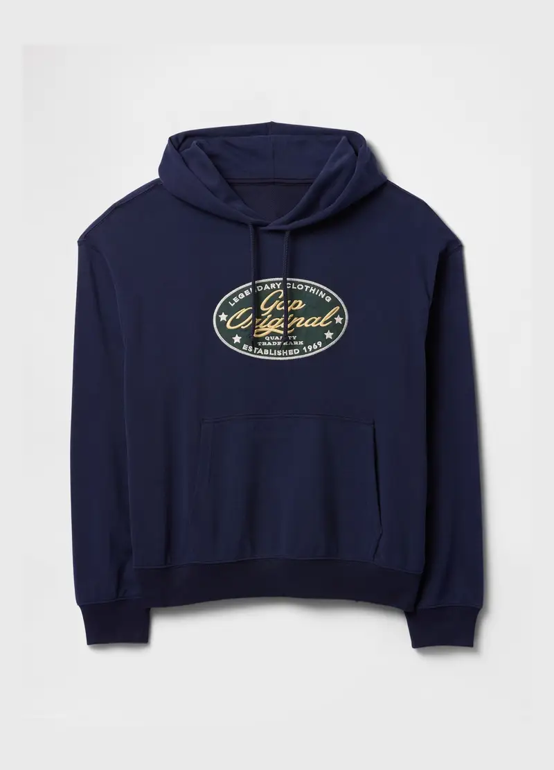 GAP, Felpa Blu Con Cappuccio Gap Original, Uomo, Blu, Taglia: XS miniatura 3