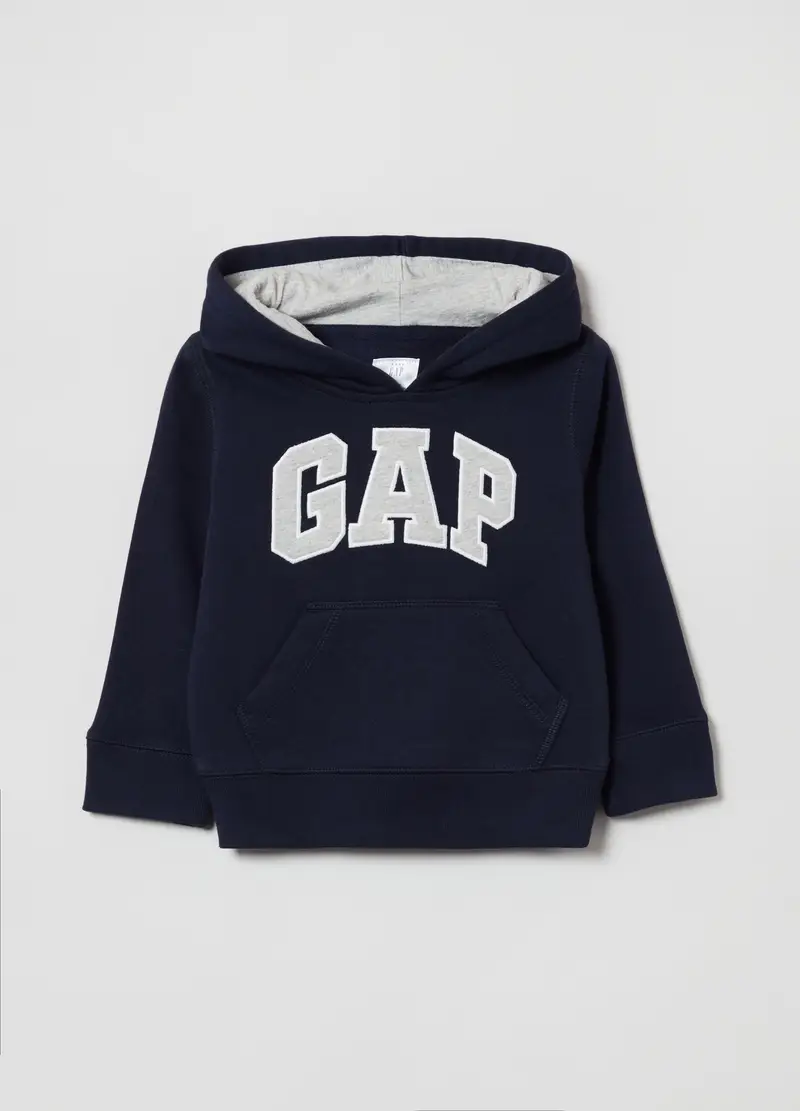 GAP - Felpa con cappuccio e orecchie, Blu navy, Taglia 0-3M/50-56