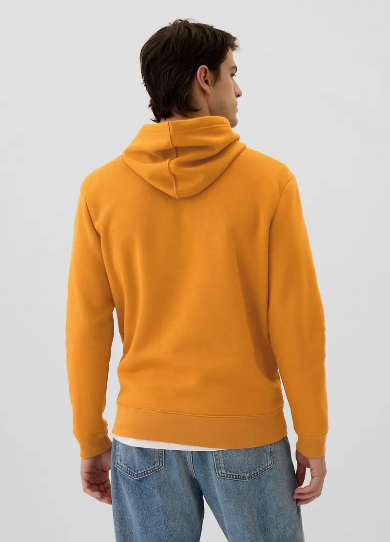 GAP, Felpa Con Cappuccio Ricamo Logo, Uomo, Giallo, Taglia: M miniatura 2