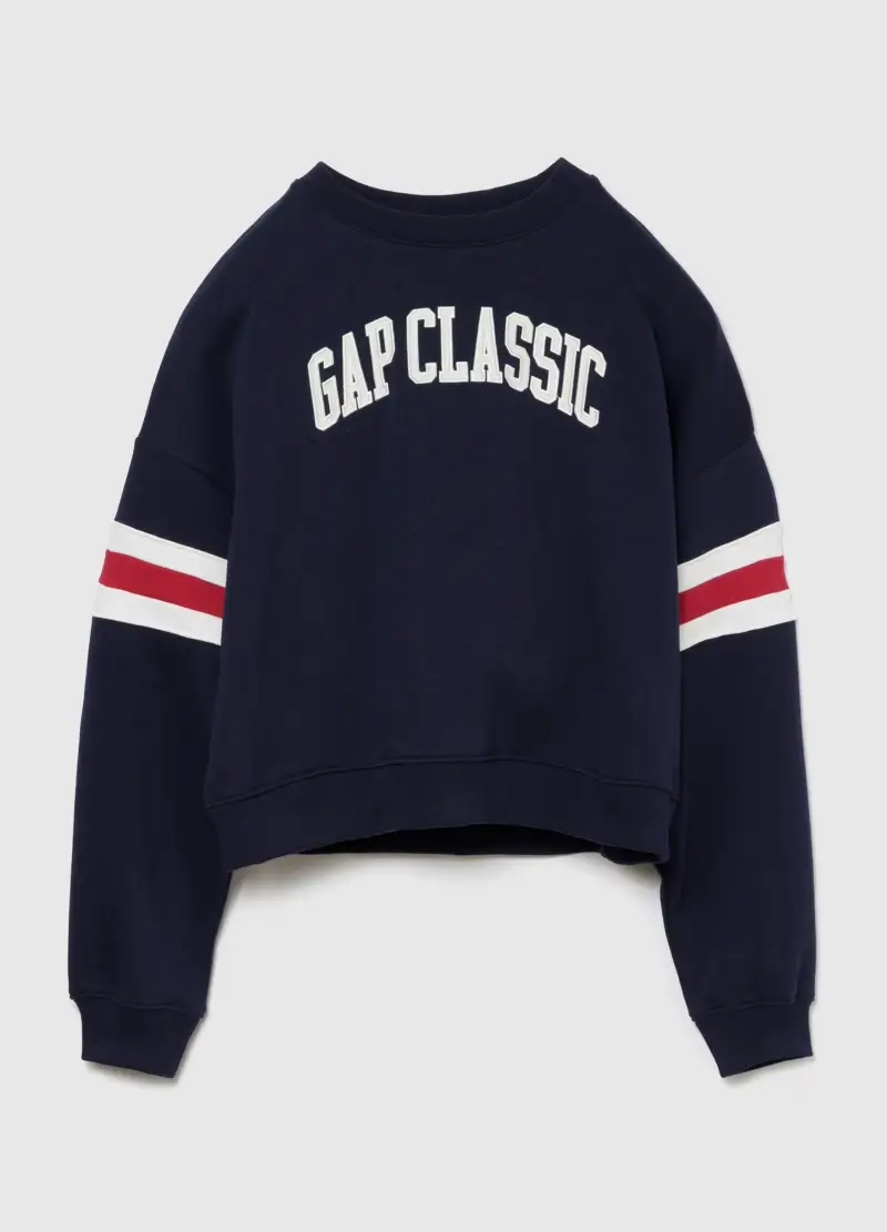 Felpa Con Scritta Gap Classic, Donna, Blu