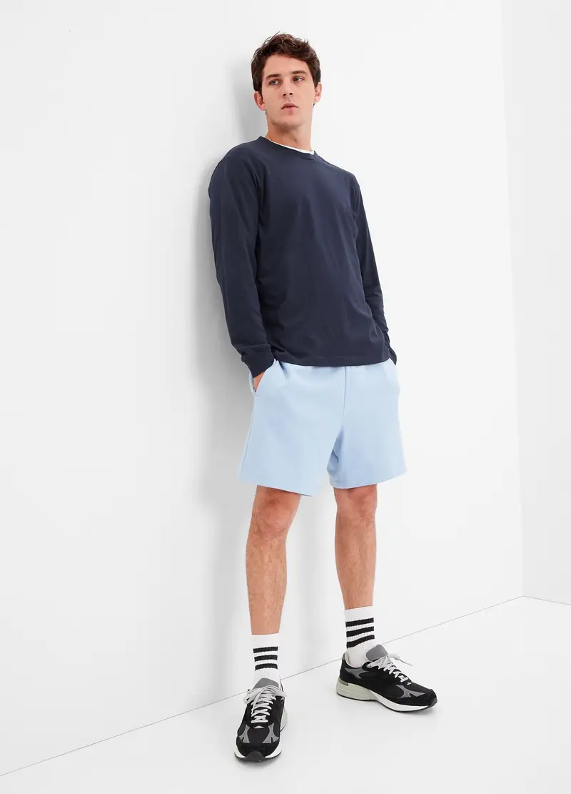 GAP, Felpa Girocollo In Cotone Bio, Uomo, Blu, Taglia: XS