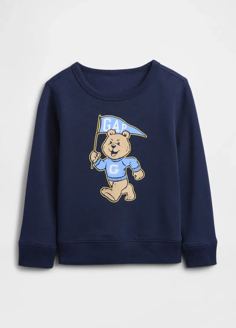 Felpa in misto cotone, Bambino, Blu scuro