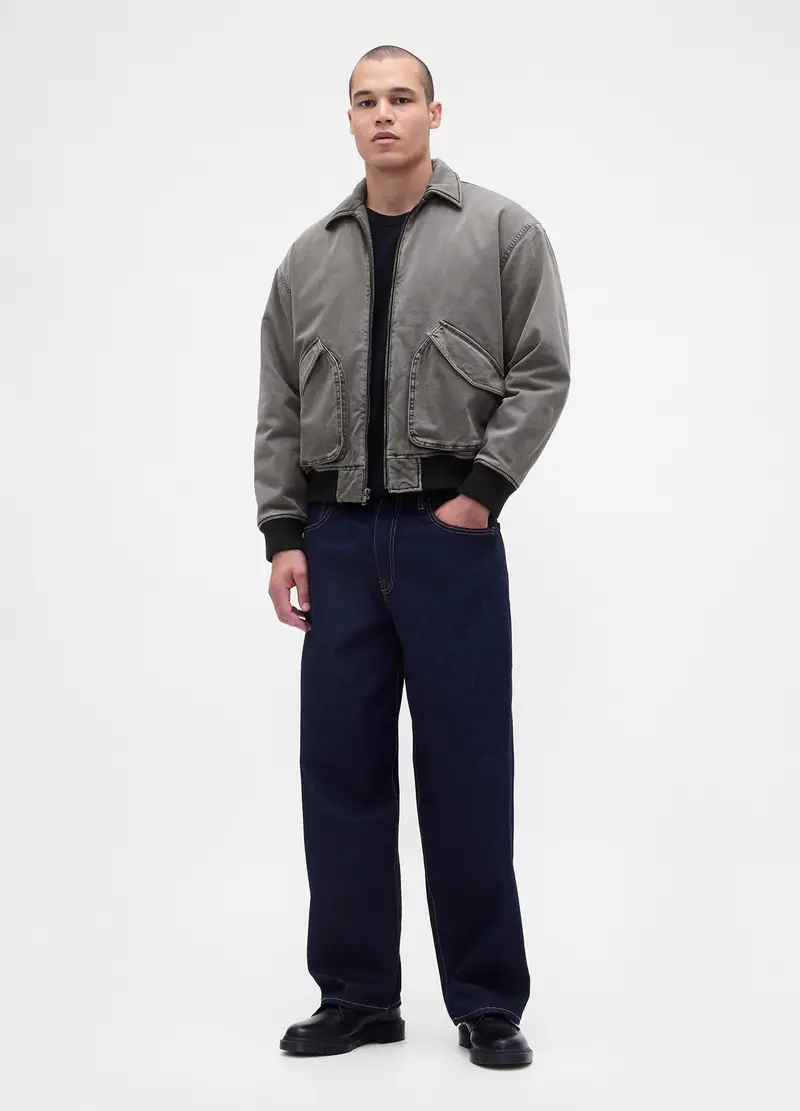 Giacca Grigia In Cotone, Uomo, Grigio miniatura 3