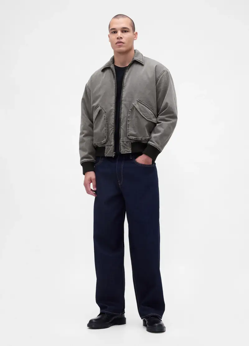 , Giacca In Cotone, Uomo, Grigio miniatura 3