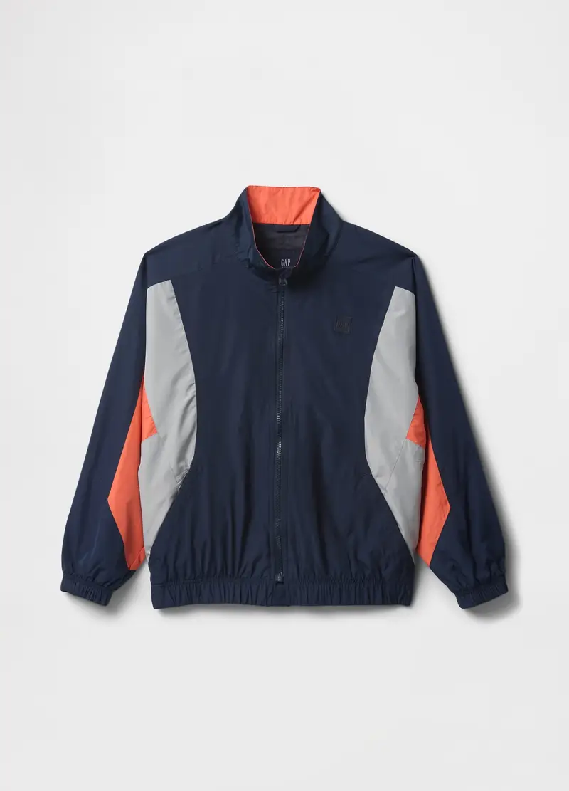 Giacca leggera, Bambino, Blu/Grigio