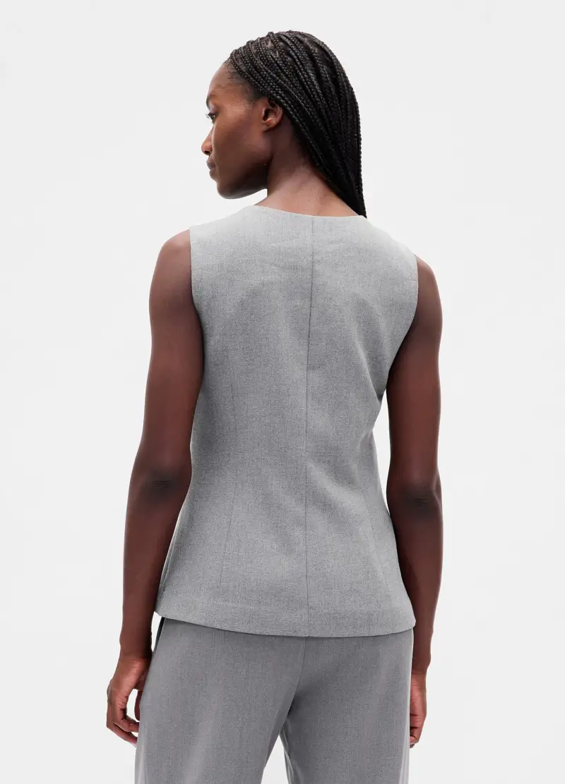 GAP Gilet Donna Grigio 2723475 miniatura 3