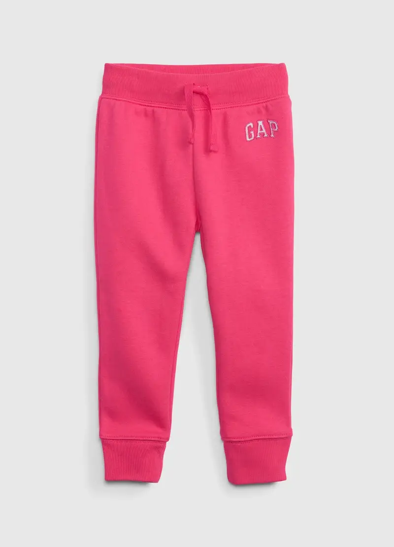 GAP - Joggers con coulisse e patch logo, , Rosa lampone, Taglia 6-12M/62-74