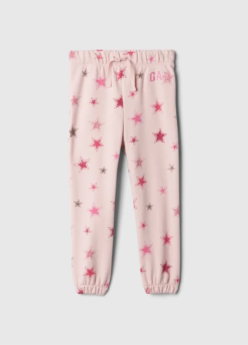 GAP - Joggers con coulisse e stampa stelle, Rosa chiaro, Taglia 6-12M/69-74