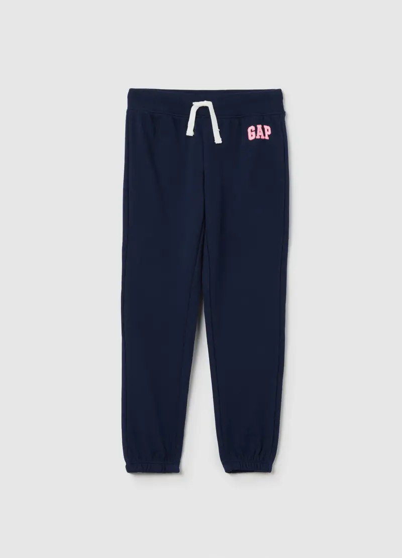 GAP - Joggers con logo, Bambina, Blu scuro, Taglia XS/99-114