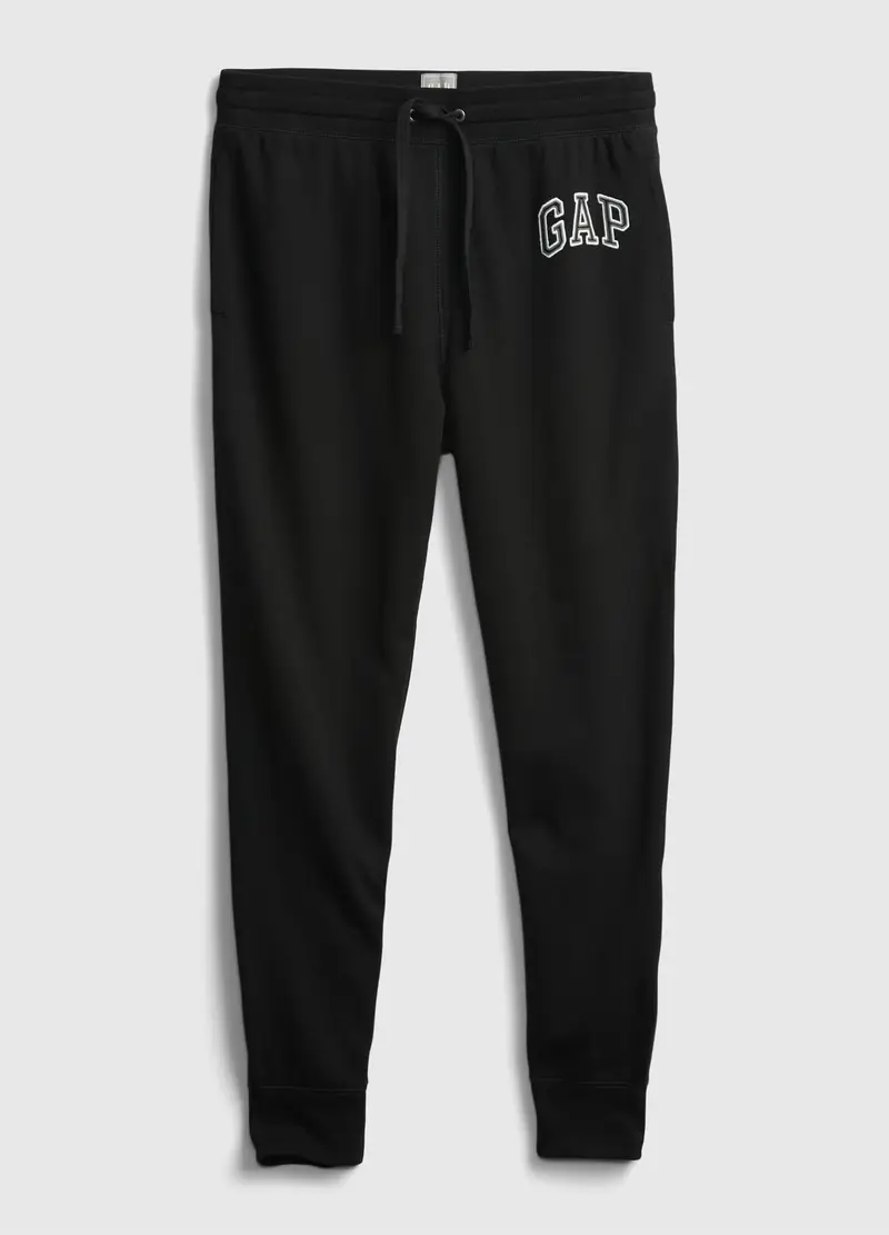 GAP, Joggers In Felpa Con Ricamo Logo, Uomo, Nero, Taglia: XS miniatura 2