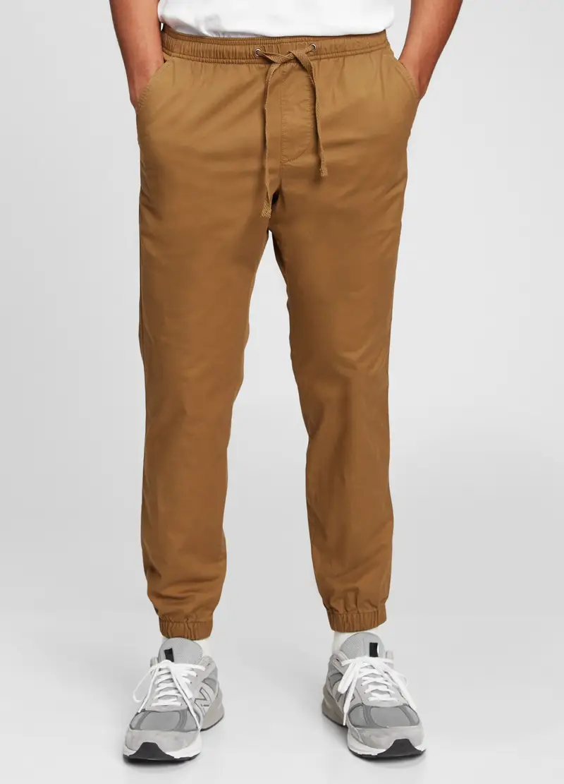 GAP, Joggers In Tela Con Coulisse, Uomo, Marrone, Taglia: XS