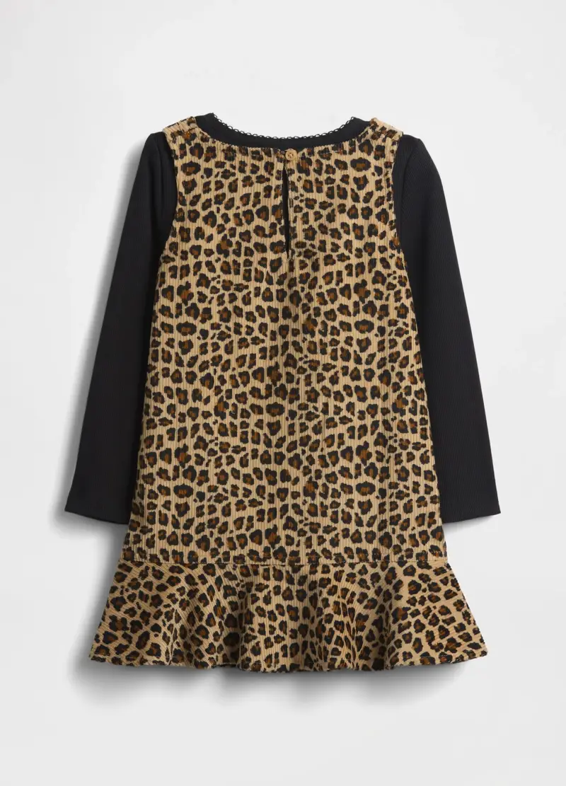 Abito Multicolor In Cotone Per Bambina, Unisex, Nero miniatura 3