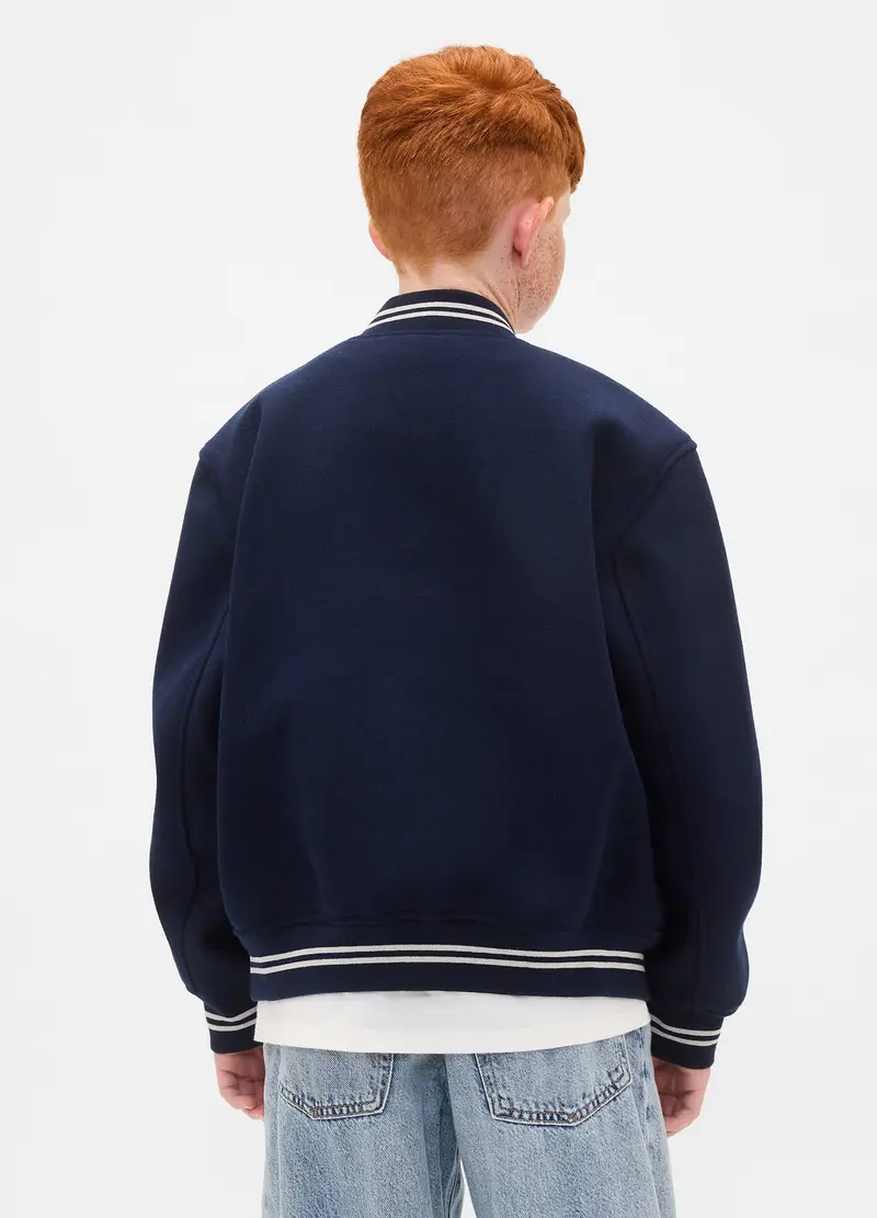 Bomber Blu Per Bambino, Blu miniatura 2