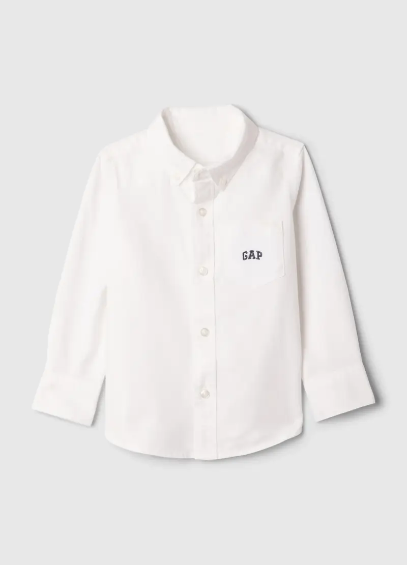 Camicia Elasticizzata, Unisex, Bianco